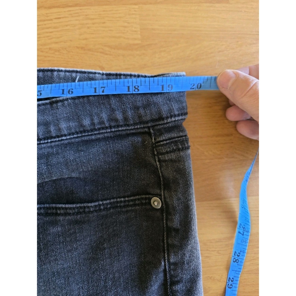 Loft Outlet Womens Size 16 Black Gray Denim Shorts 4 Inch Inseam Stretch Cotton - Picture 5 of 10